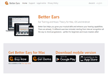 Tablet Screenshot of better-ears.com